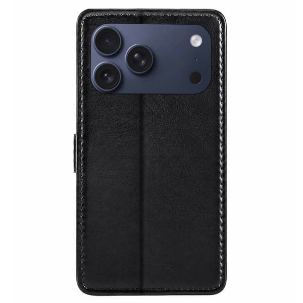 Lommebokdeksel 3-kort til Apple iPhone 18 Pro Max - Sort