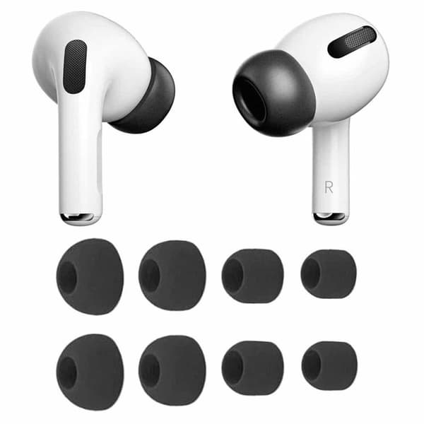 Ørepuder 8-pak til AirPods Pro 2 - Sort