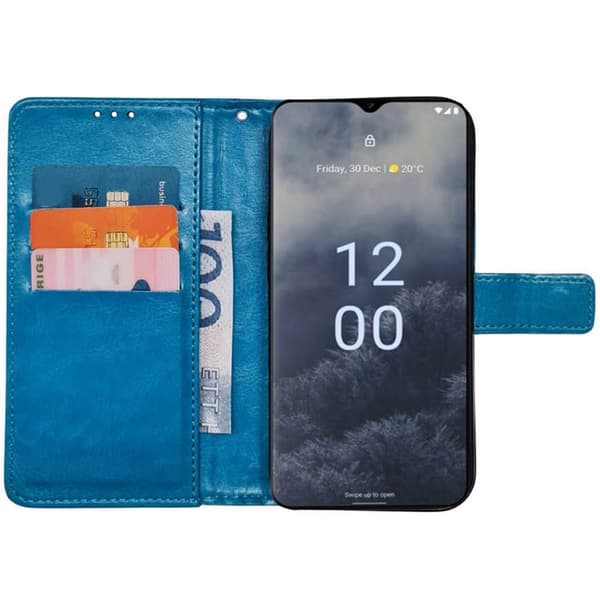Wallet cover 3-kort til Nokia G60 - Lyseblå