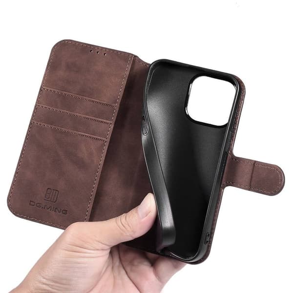DG-Ming mobilfodral 3-kort till Apple iPhone 14 Plus - Coffe