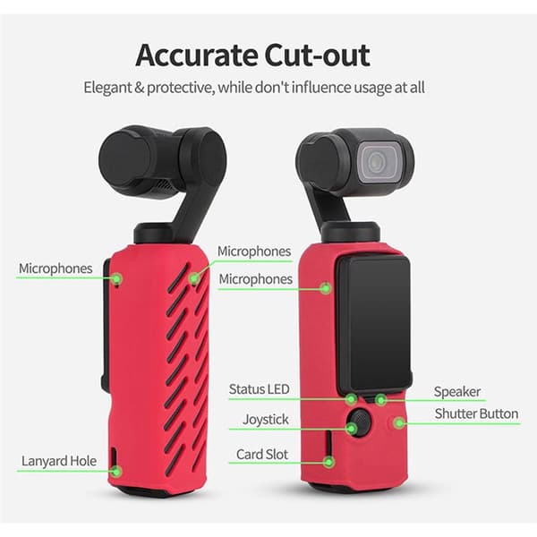 Sunnylife ventileret silikonecover til DJI Osmo Pocket 3 - Sort
