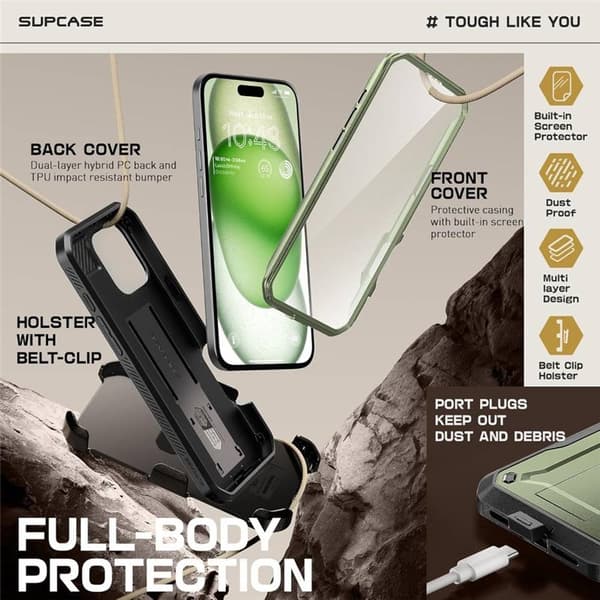 SUPCASE UB Pro deksel til Apple iPhone 16 Pro Max - Guldan