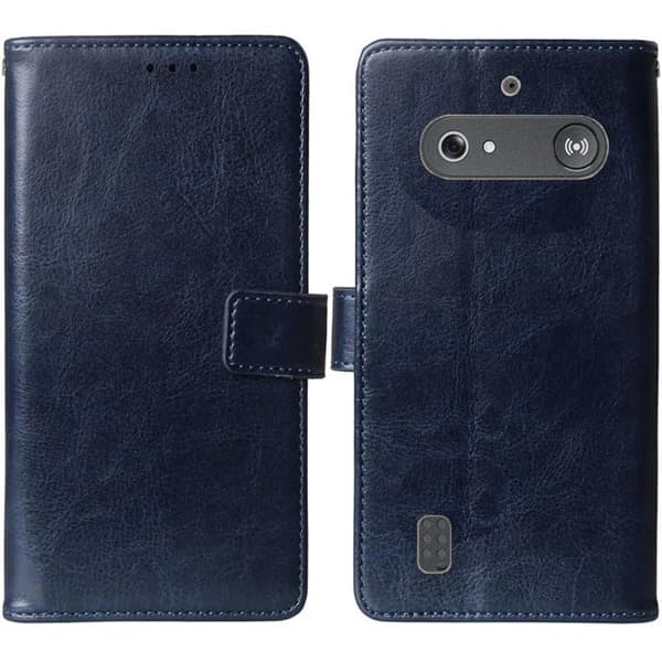 Wallet cover 2-kort til Doro Leva L10 - Mørkeblå