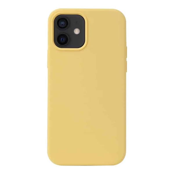 Liquid silikon deksel til Apple iPhone 12 - Canary Yellow
