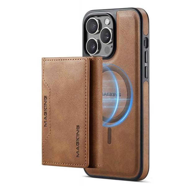 DG-Ming Magking K2 2i1 deksel til Apple iPhone 14 Pro - Brun