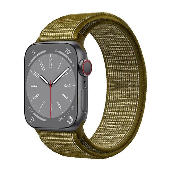 Nylon Urrem til Apple Watch 8 (41mm) - Olive Flak