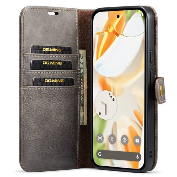 Wallet DG-Ming 2i1 til Google Pixel 9 - GrÃ¥