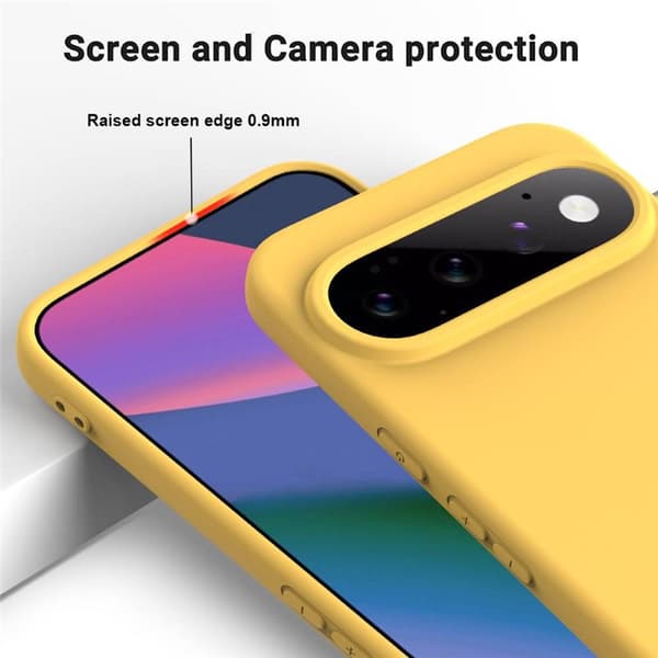 Liquid silikondeksel til Google Pixel 11 Pro XL - Gul