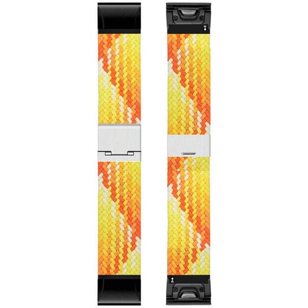 Flettet Urrem til Garmin Instinct 3 (45mm) - Gradient orange