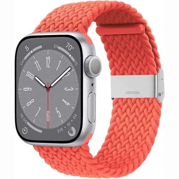 Flettet Urrem til Apple Watch 9 (41mm) - Red