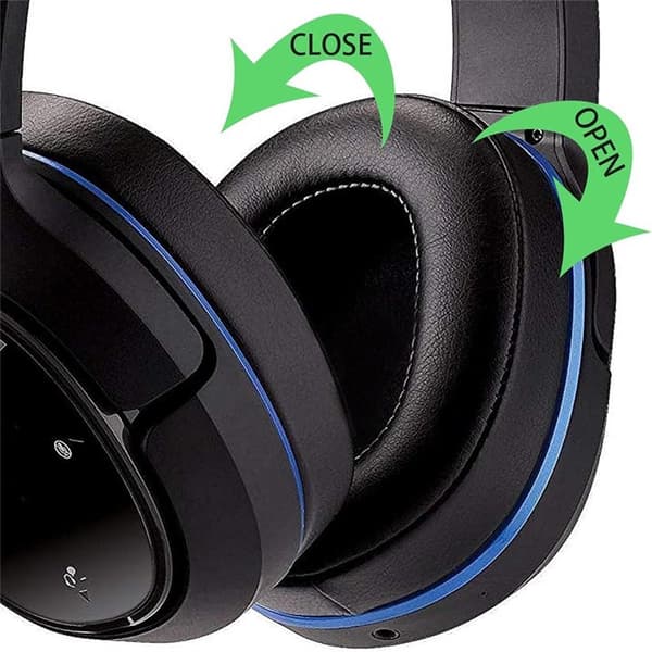 Ãrepuder til Turtle Beach Elite 800 - Sort