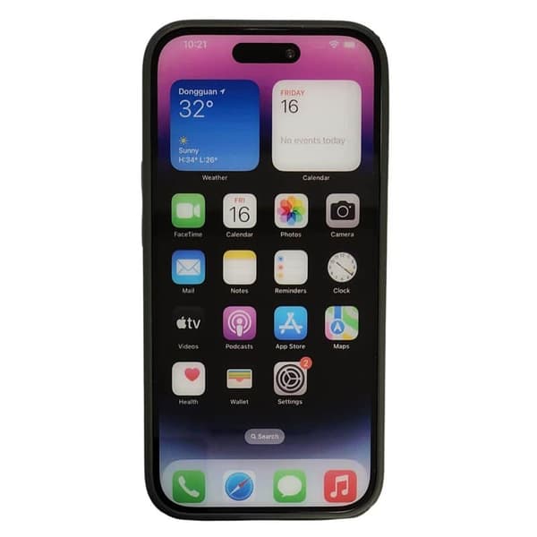 Rhombus deksel til Apple iPhone 14 Pro - Mørk grønn