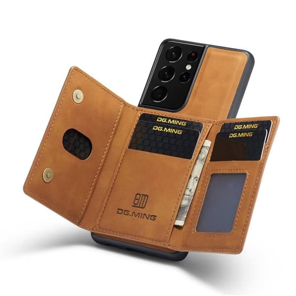 DG-Ming M2 deksel til Samsung Galaxy S21 Ultra - Brun