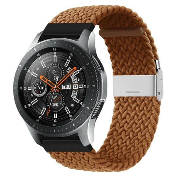Flettet Elastisk urrem til Samsung Galaxy Watch 46mm - Brun