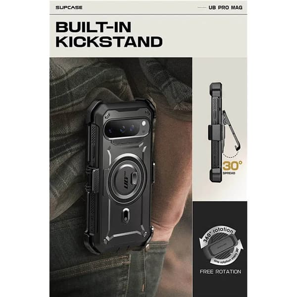 SUPCASE UB Pro Mag cover til Google Pixel 9 Pro XL - Sort