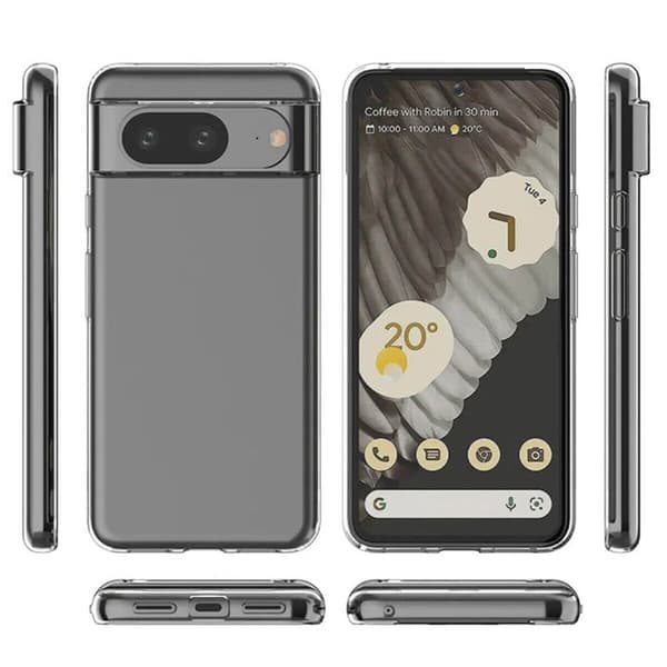 Silikondeksel gjenomsiktig til Google Pixel 8a