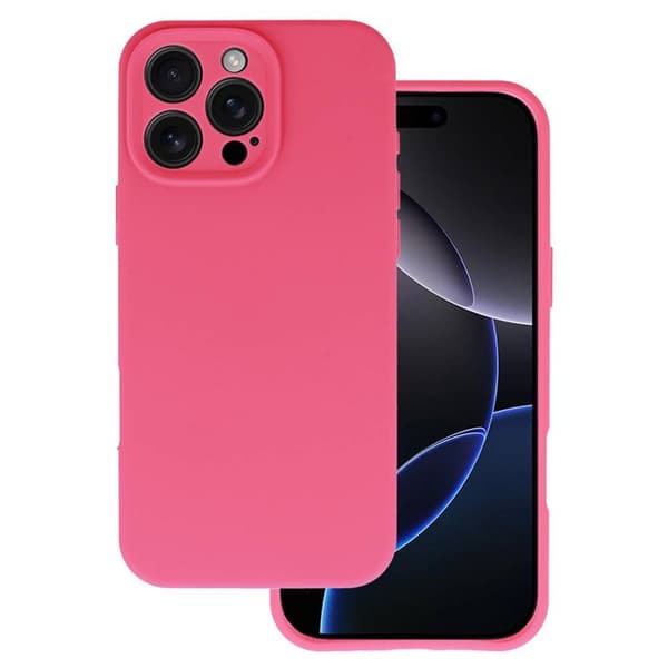 Silicone Lite Case til Apple iPhone 16 Pro - Hot pink