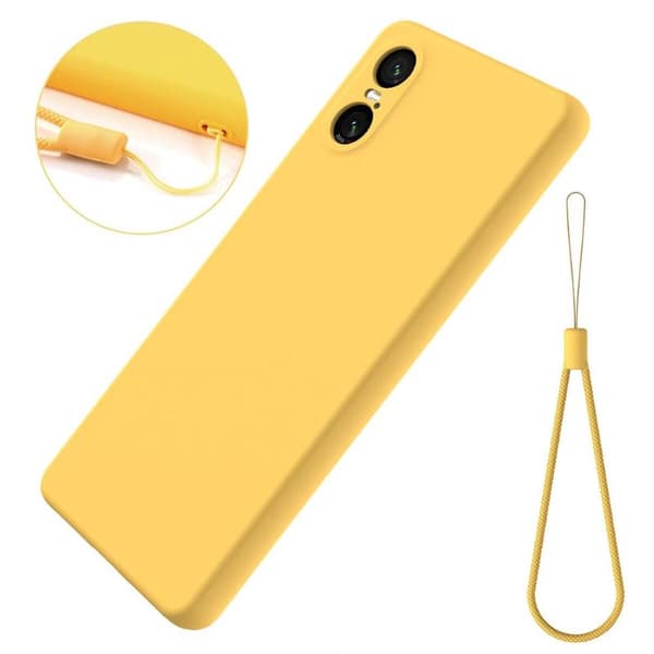 Liquid silikone cover til Sony Xperia 10 VI - Gul