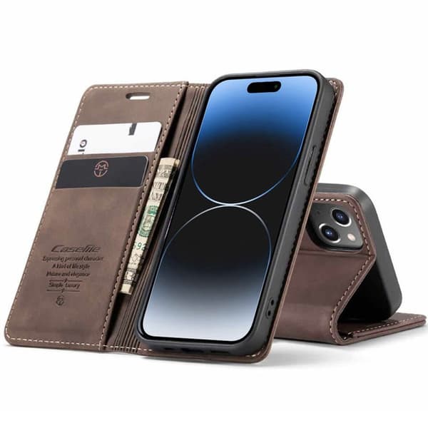 CaseMe mobildeksel 013 til Apple iPhone 15 - Coffee