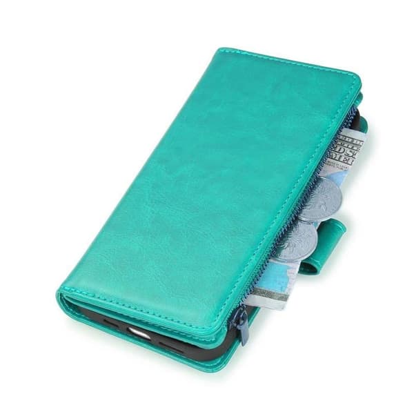 DoubleFlip Zipper 9-kort til Apple iPhone 13 Pro Max - Mint