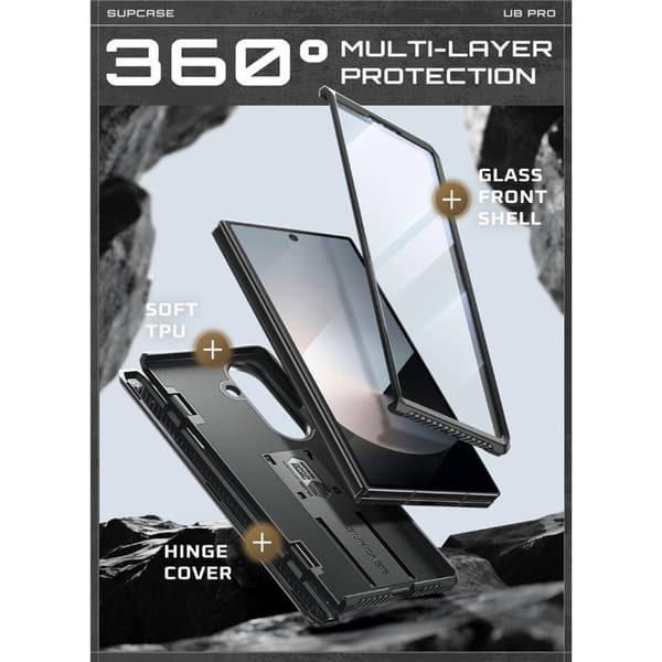SUPCASE UB Pro cover til Samsung Galaxy Z Fold 7 - Sort