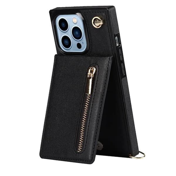 Zipper necklace case till Apple iPhone 15 Pro - Svart