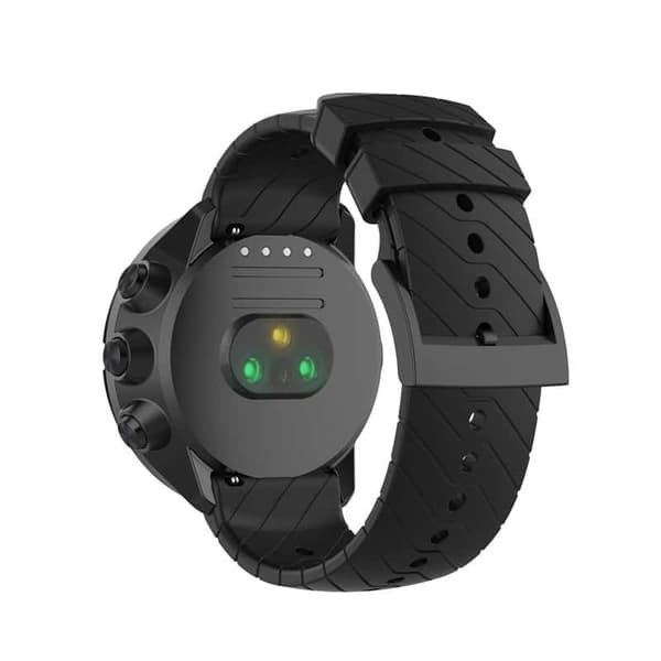 Sport silikone urrem til Suunto 7 - Sort