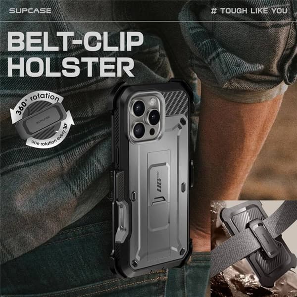 SUPCASE UB Pro cover til Apple iPhone 16 Pro - TiGray