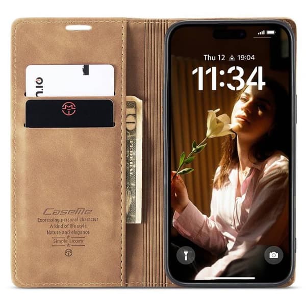 CaseMe mobildeksel 013 til Apple iPhone 16 Plus - Brun