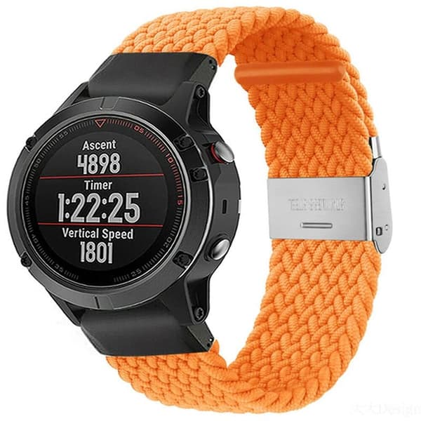 Flettet Urrem til Garmin Fenix 5X - Orange