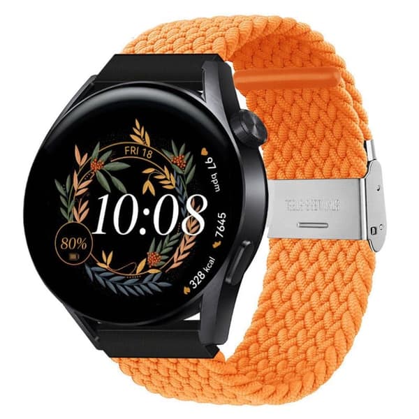 Flettet Elastisk urrem til Huawei Watch GT3 (42mm) - Orange