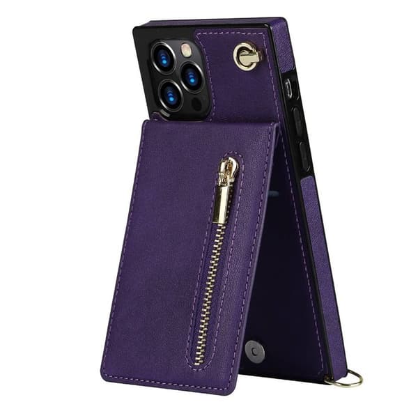 Zipper halskæde etui til Apple iPhone 12 Pro Max - Lilla