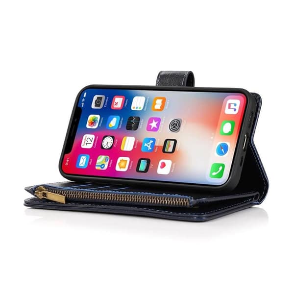 DoubleFlip Zipper 9-kort til Apple iPhone 15 Pro Max - Sort