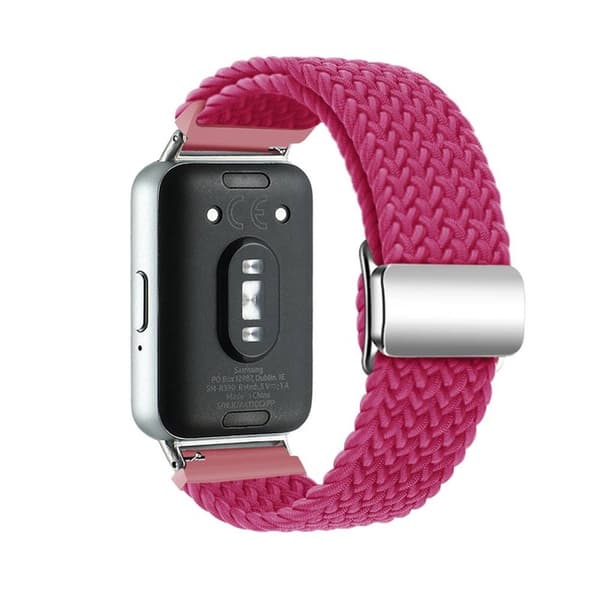 Flettet magnetisk urrem til Samsung Galaxy Fit 3 - Raspberry