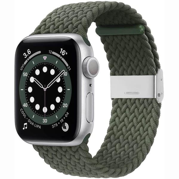 Flettet Urrem til Apple Watch 6 (44mm) - Army