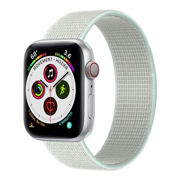 Nylon Urrem til Apple Watch 5 (40mm) - Teal Tint