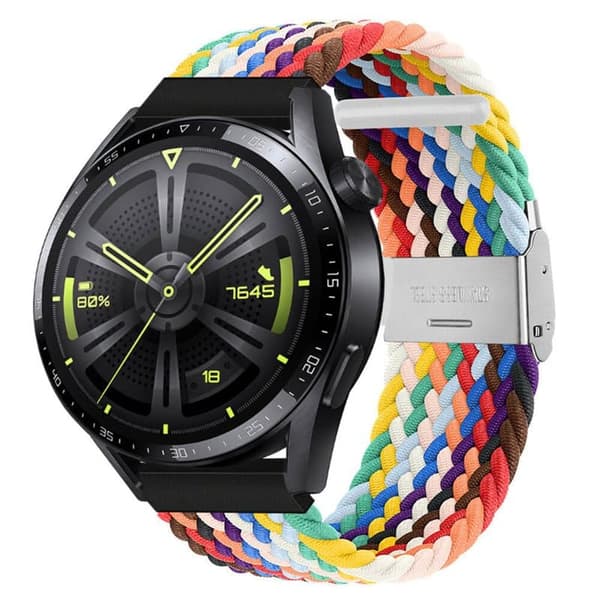 Flettet Elastisk urrem til Huawei Watch GT3 (46mm) - Army