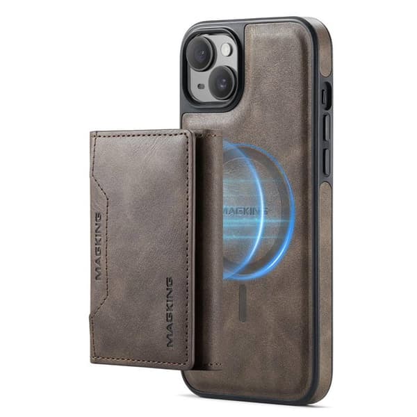 DG-Ming Magking K2 2i1 deksel til Apple iPhone 13 - Coffee