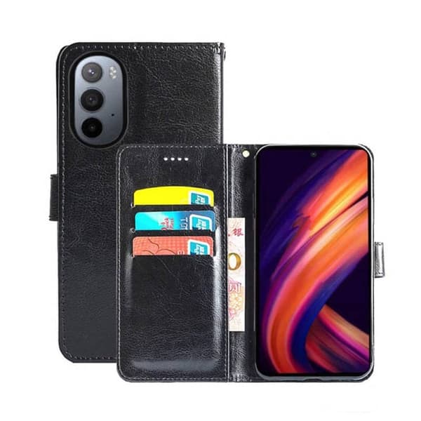 Wallet cover 3-kort til Motorola Edge X30 - Sort