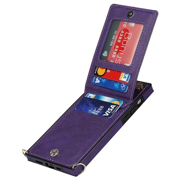 Zipper necklace case till Apple iPhone 15 Pro Max - Lila