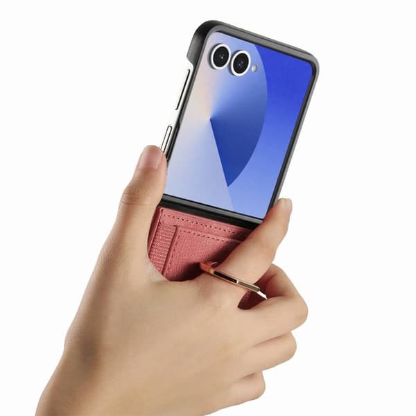 Elastic Ring Case til Samsung Galaxy Z Flip 7 - Blush Pink