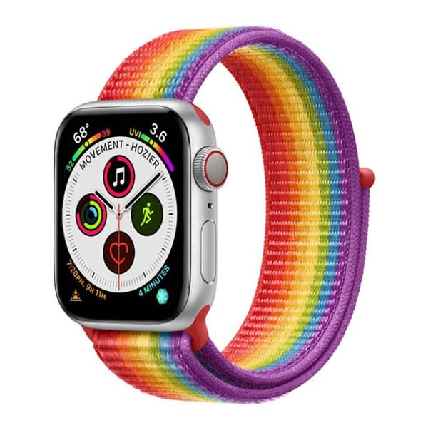 Nylon Urrem til Apple Watch 6 (44mm) - Pride Edition