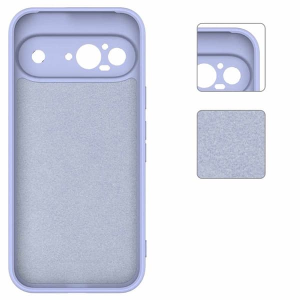 Liquid silikone cover til Google Pixel 9 - Lavender