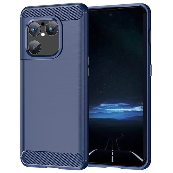 Børstet silikone cover til Sony Xperia 1 VIII - Blå