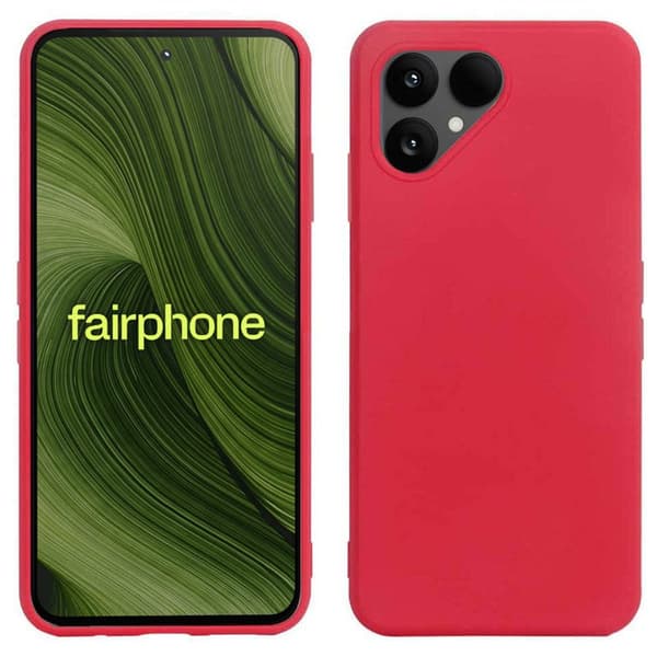 Silikone cover til Fairphone 6 - Crimson Red
