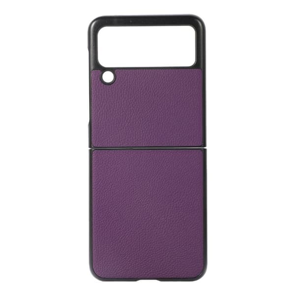 Lær deksel til Samsung Galaxy Z Flip 4 - Lilla
