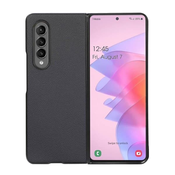 Læder cover til Samsung Galaxy Z Fold 4 - Blå