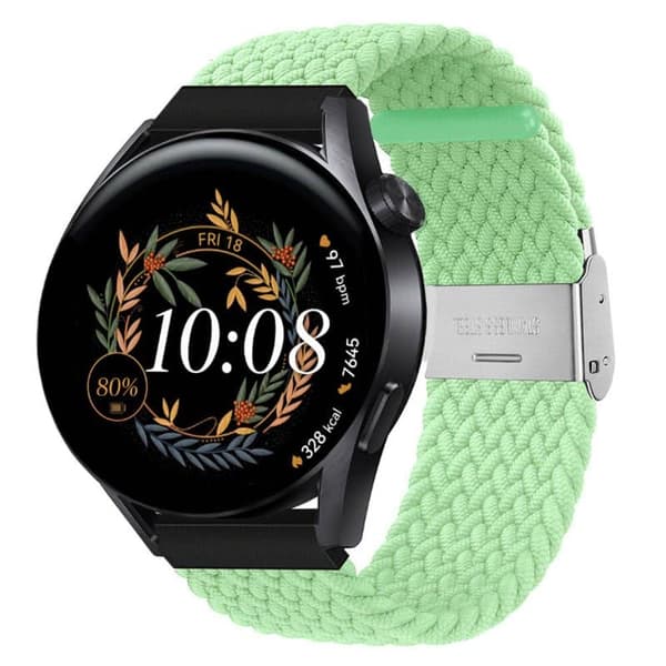 Flettet Elastisk urrem til Huawei Watch GT3 (42mm) - pistachio