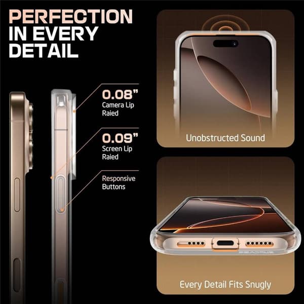 SUPCASE UB Mag Stand deksel til Apple iPhone 16 Pro Max - Clear