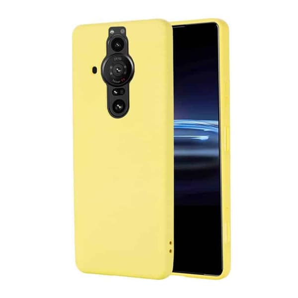 Liquid silikondeksel til Sony Xperia Pro-I - Gul
